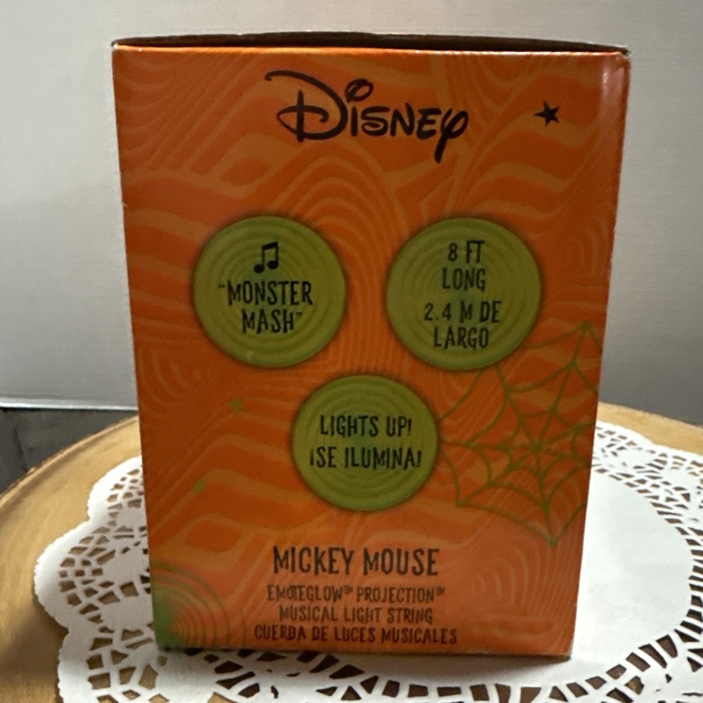 Disney Halloween Mickey Mouse EmoteGlow Monster Mash Bat Lights New Open Box - Picture 4 of 8